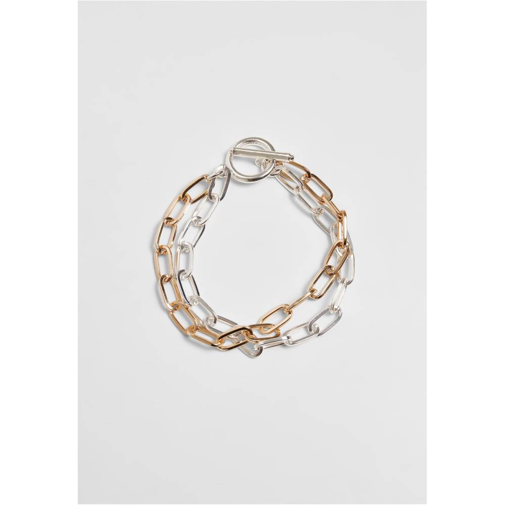 Urban Classics - Bicolor Layering Armband - Goudkleurig/Zilverkleurig